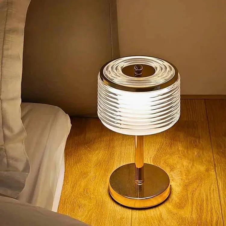 Aurelle Ring Table Lamp With Layered Transparent Shade