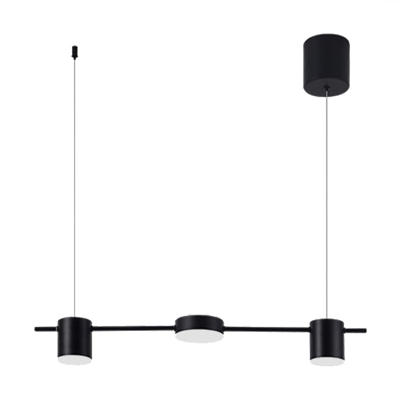Lumarex Aluminum Drum Pendant Light in Black Gold Fixture