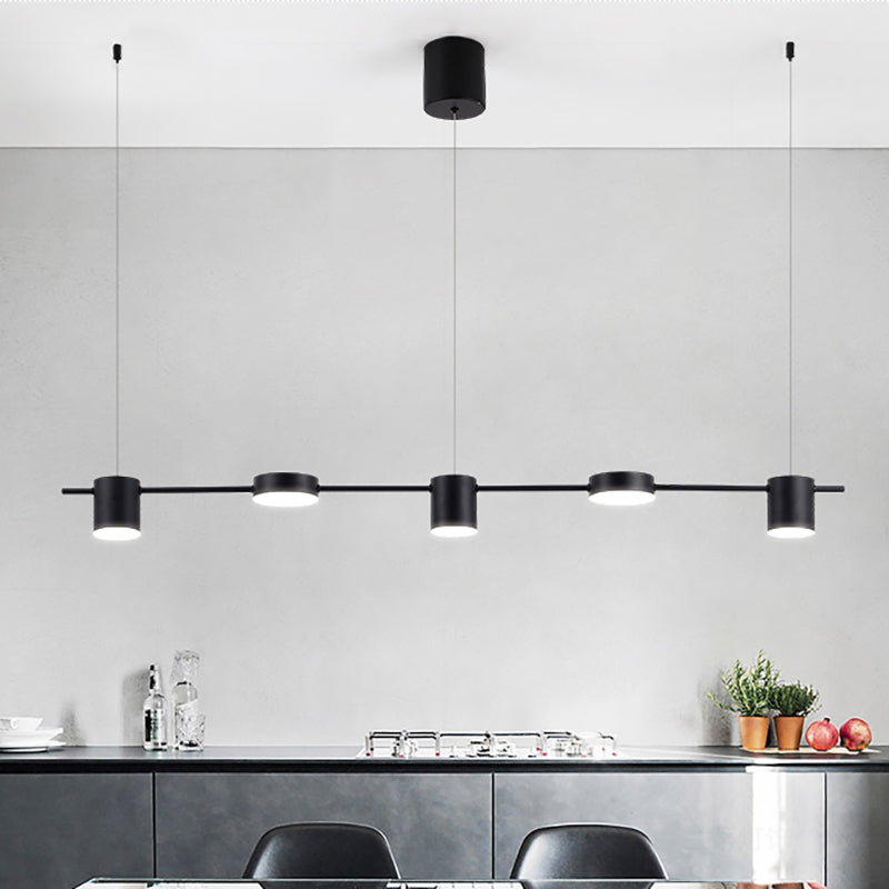 Lumarex Aluminum Drum Pendant Light in Black Gold Fixture