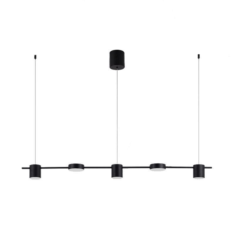 Lumarex Aluminum Drum Pendant Light in Black Gold Fixture