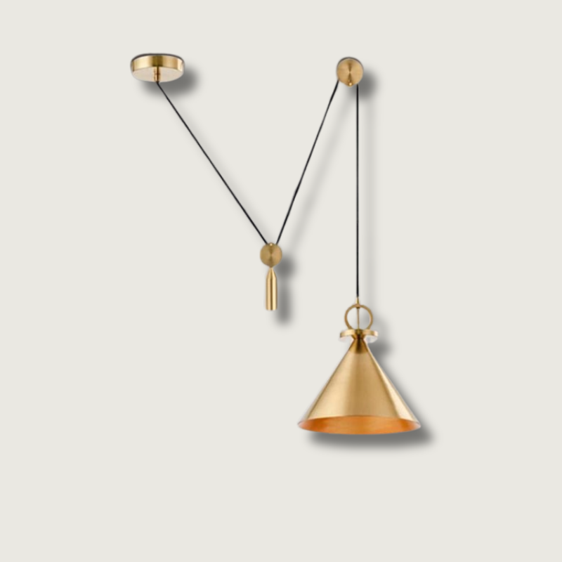 Aureline | Sleek Minimalist Copper Ceiling Pendant Light