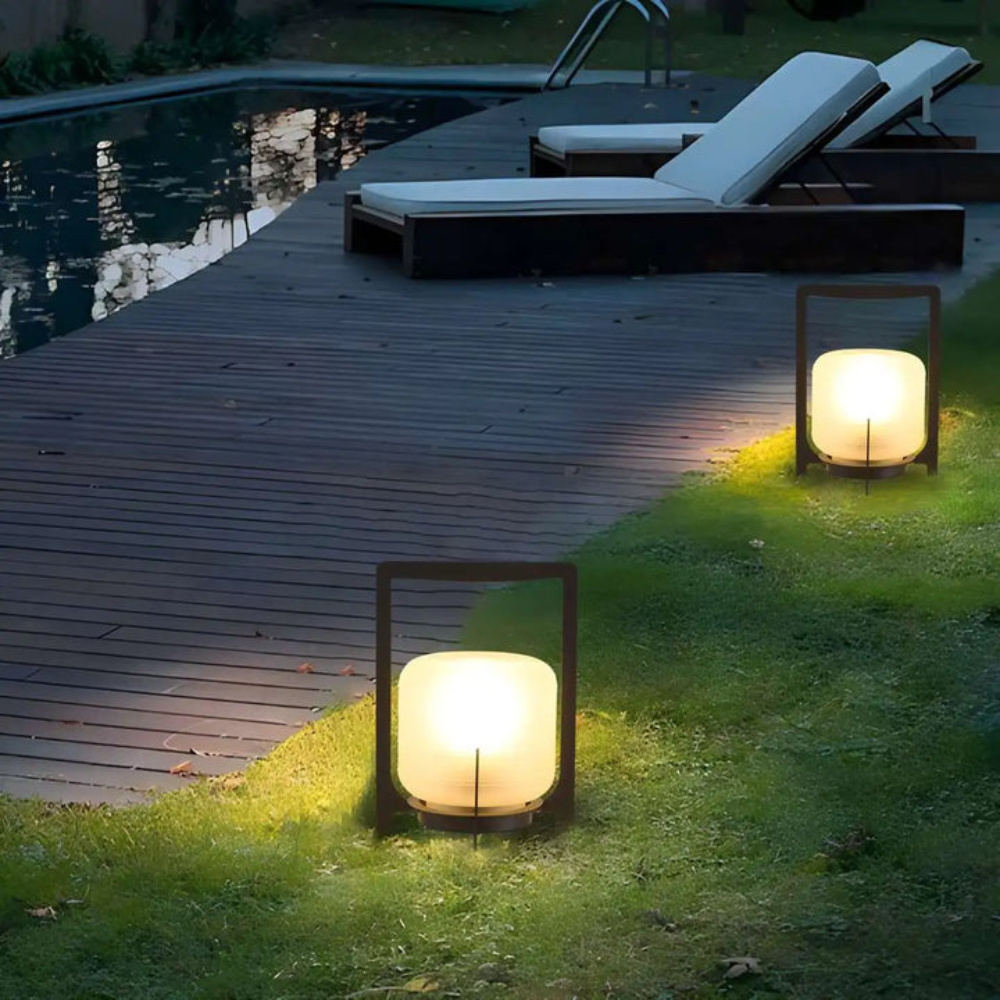 NovaForge | Solar Industrial Outdoor Lantern For Patios