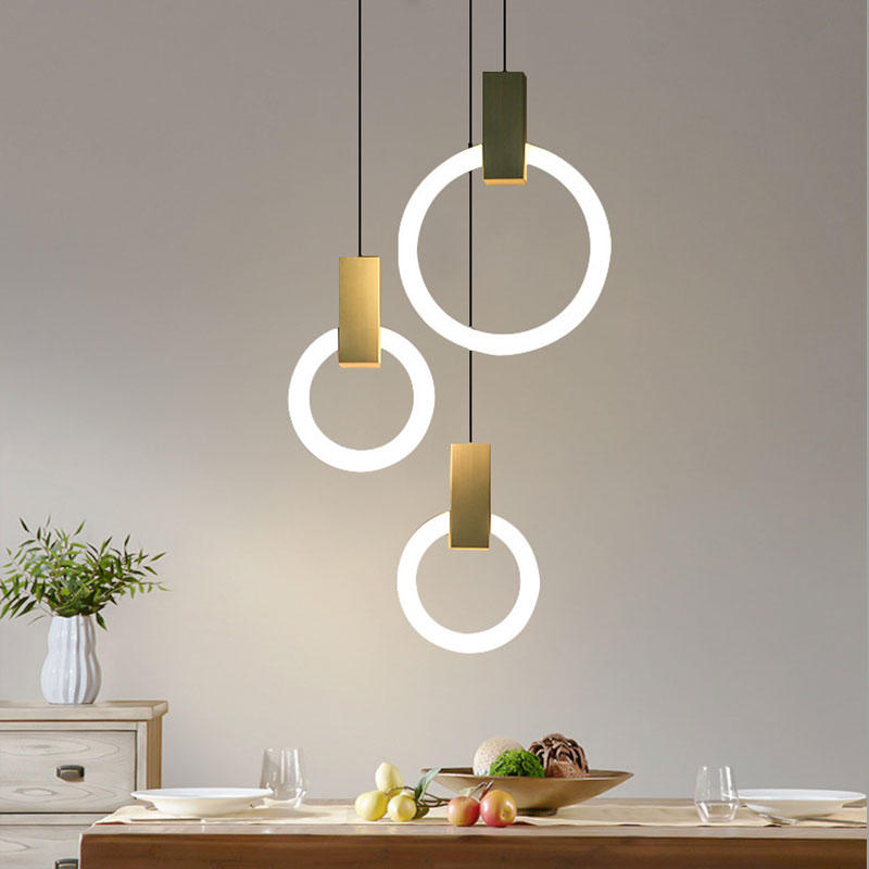 Liora Nordic LED Ring Pendant Light For Dining Room