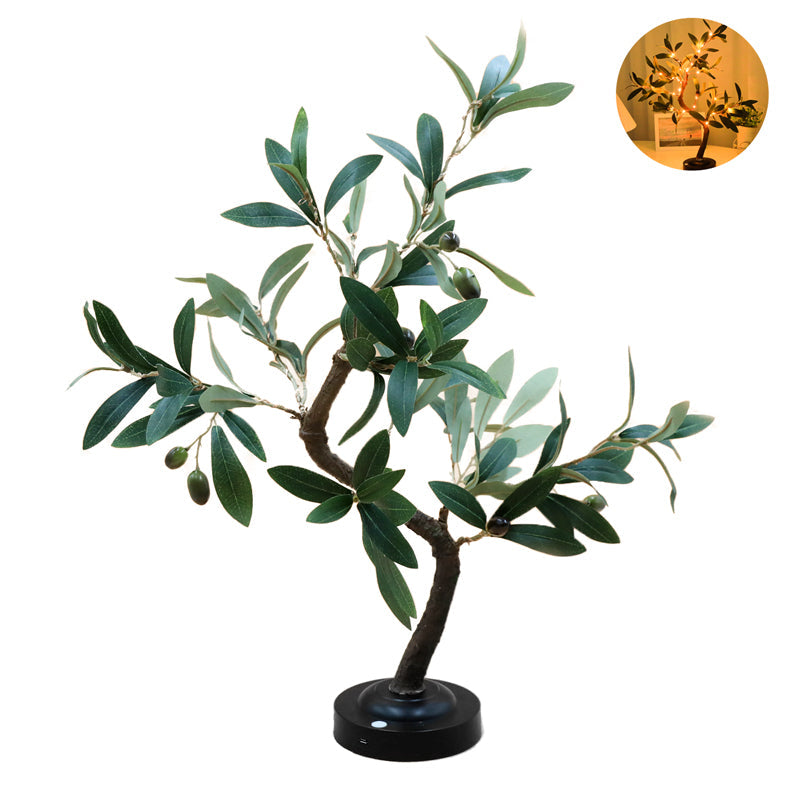 SylvaGlow Tree LED Table Lamp With Warm White Light