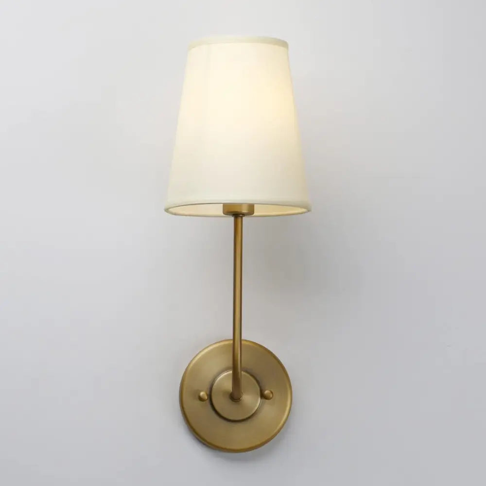 Vellora | Woven Metal Wall Lamp With Soft Fabric Shade