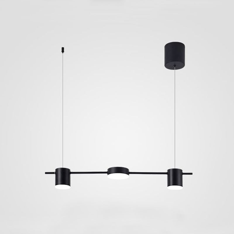Lumarex Aluminum Drum Pendant Light in Black Gold Fixture