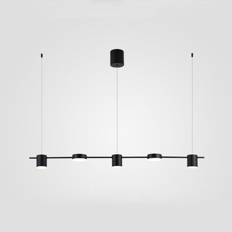 Lumarex Aluminum Drum Pendant Light in Black Gold Fixture
