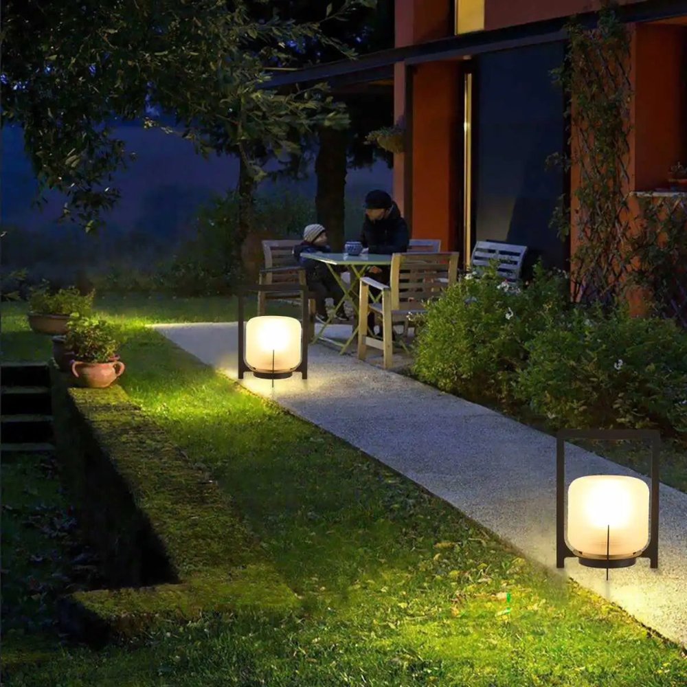 NovaForge | Solar Industrial Outdoor Lantern For Patios