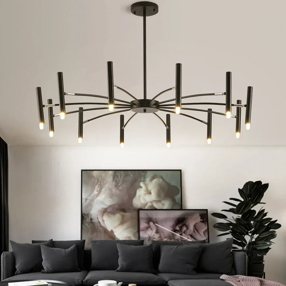 VernoGlow | Elegant Mid-Century Modern LED Chandelier