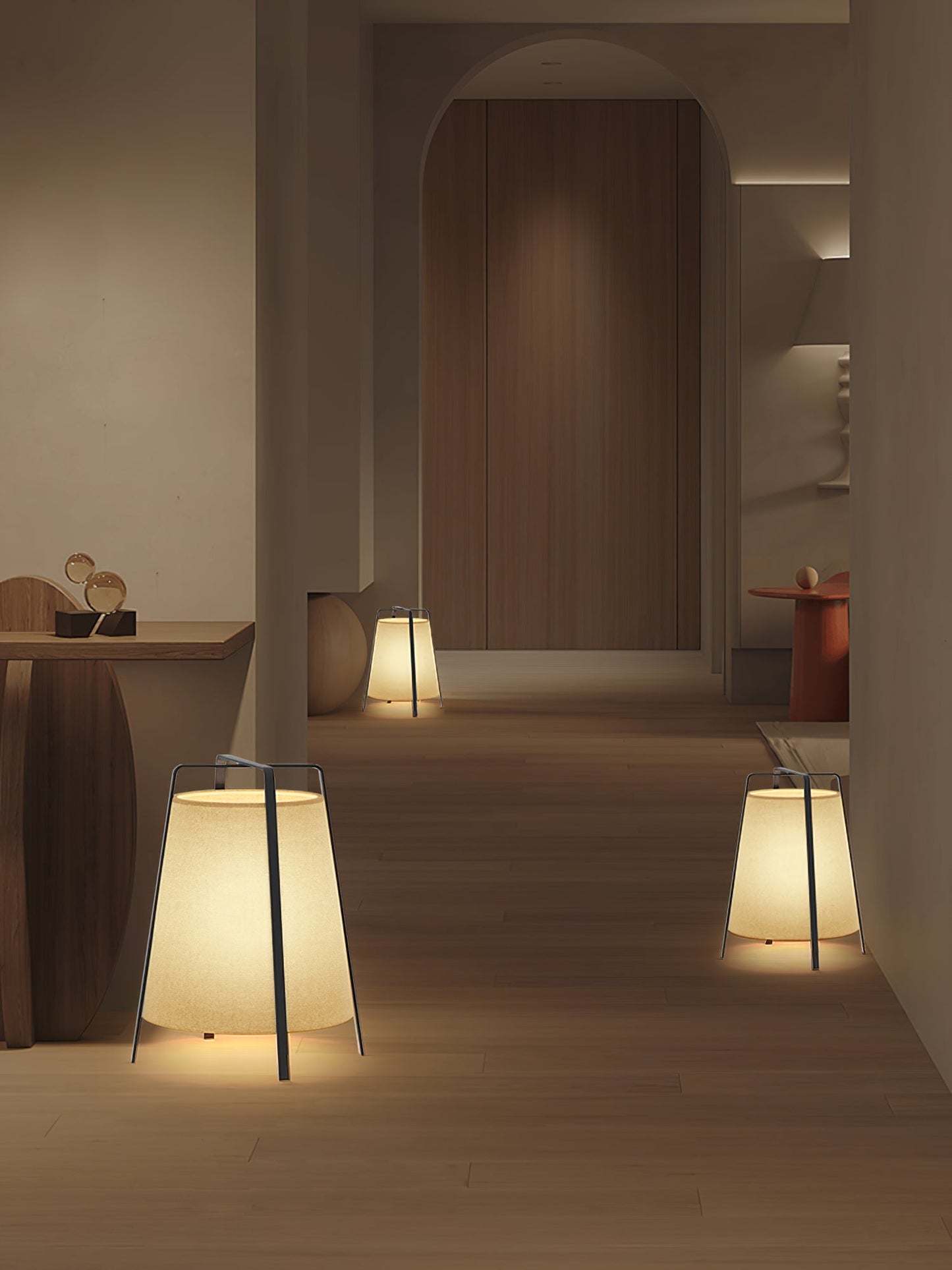 HikariLoom Table Lamp With Japanese Inspired Soft Glow
