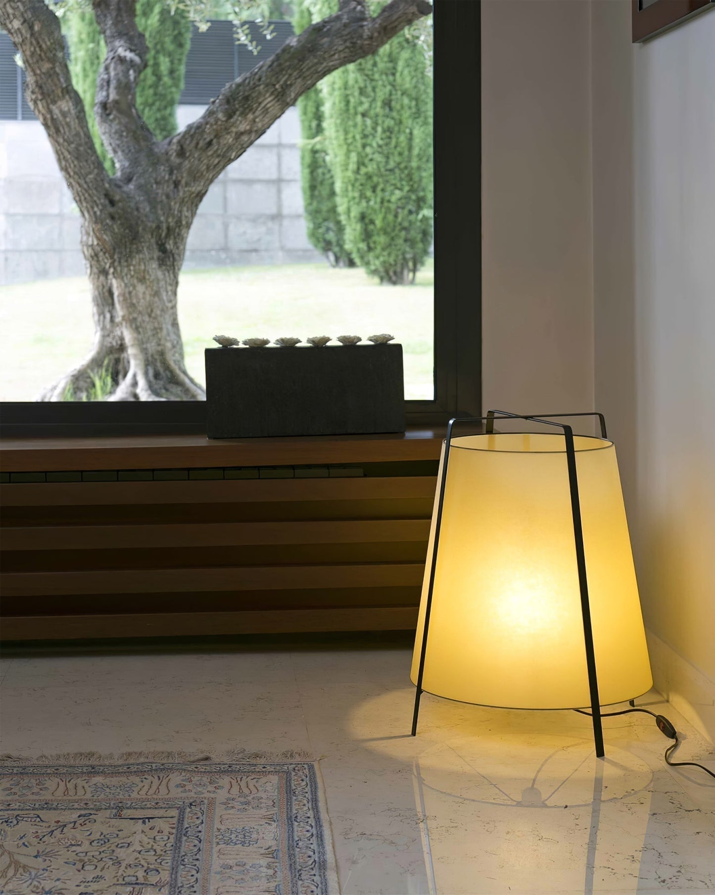 HikariLoom Table Lamp With Japanese Inspired Soft Glow