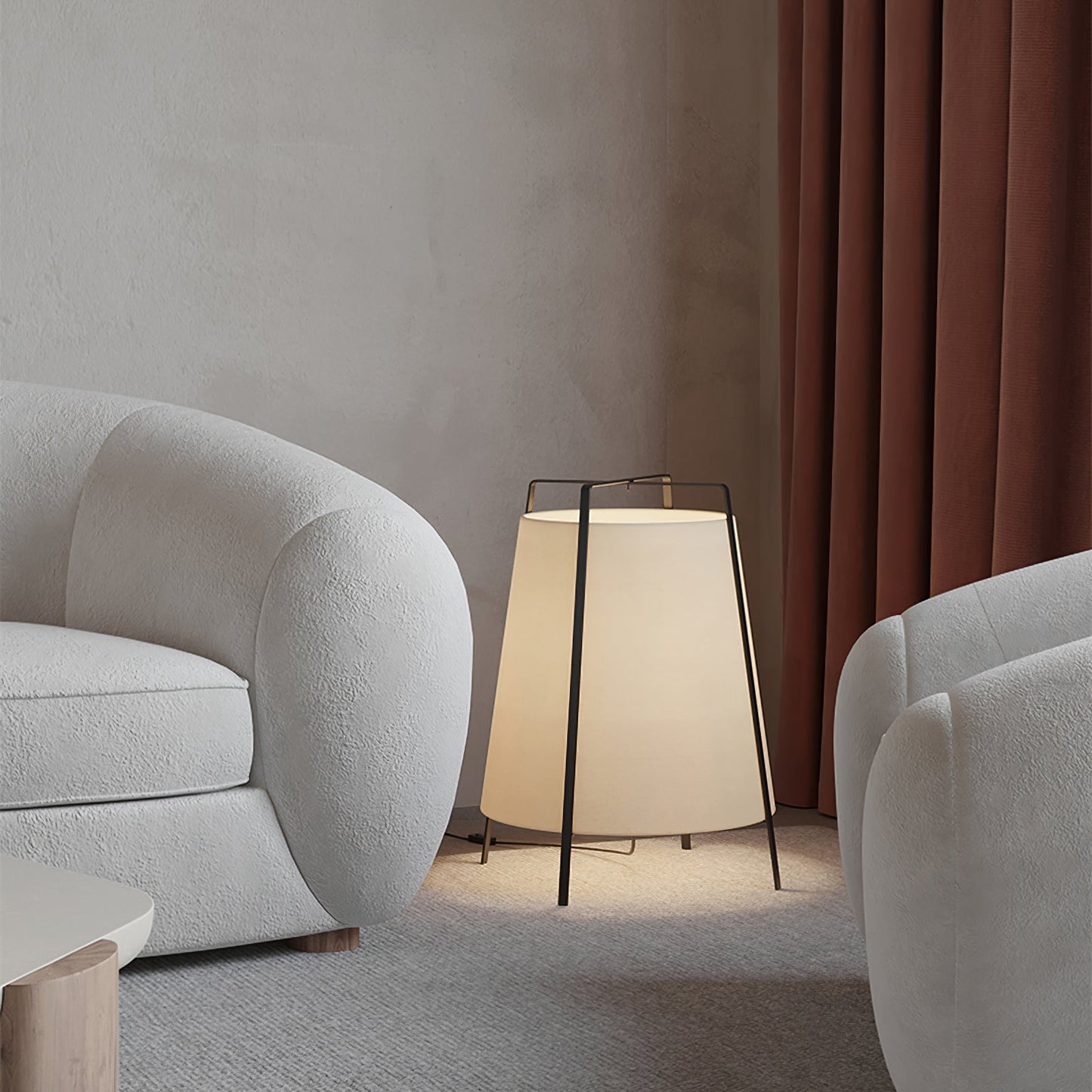 HikariLoom Table Lamp With Japanese Inspired Soft Glow
