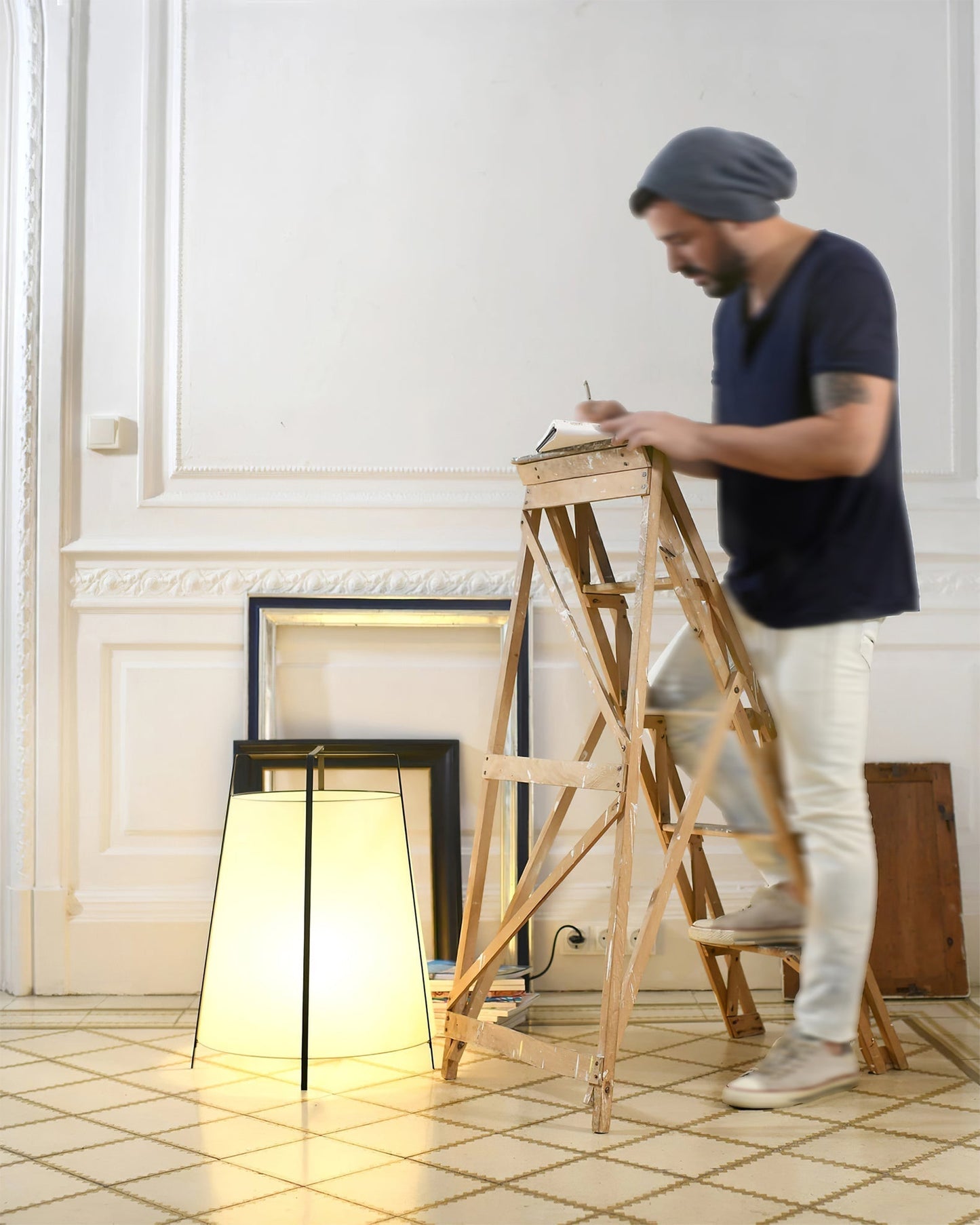 HikariLoom Table Lamp With Japanese Inspired Soft Glow