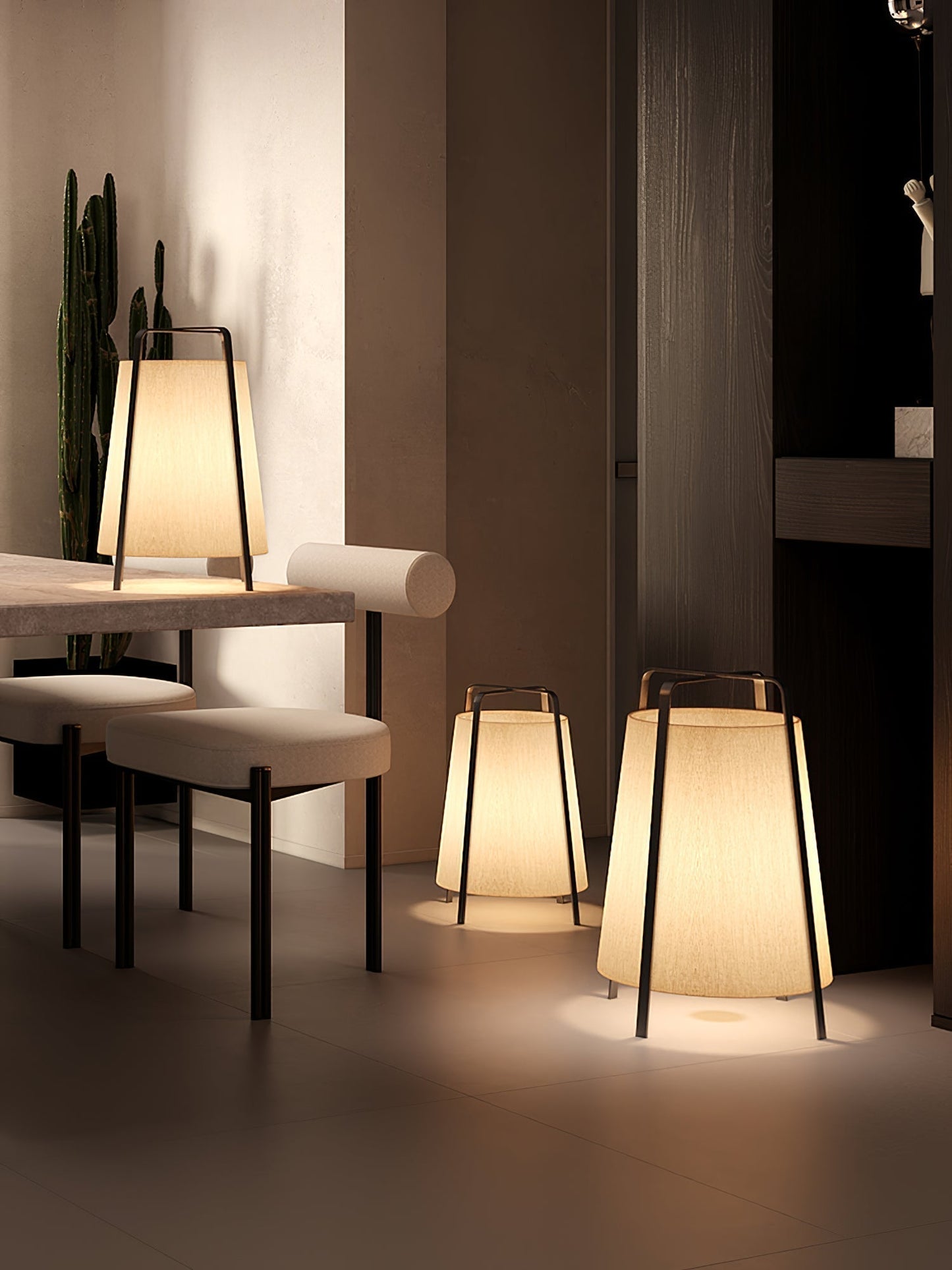 HikariLoom Table Lamp With Japanese Inspired Soft Glow