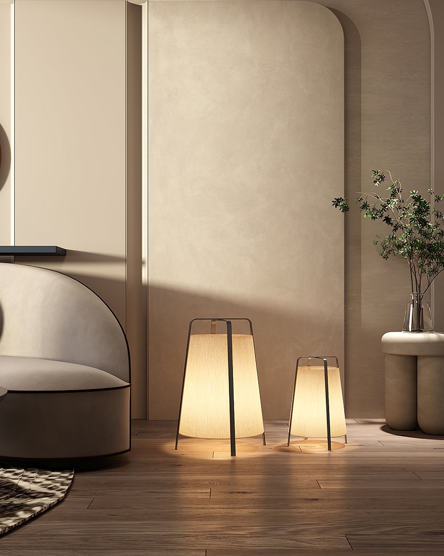 HikariLoom Table Lamp With Japanese Inspired Soft Glow