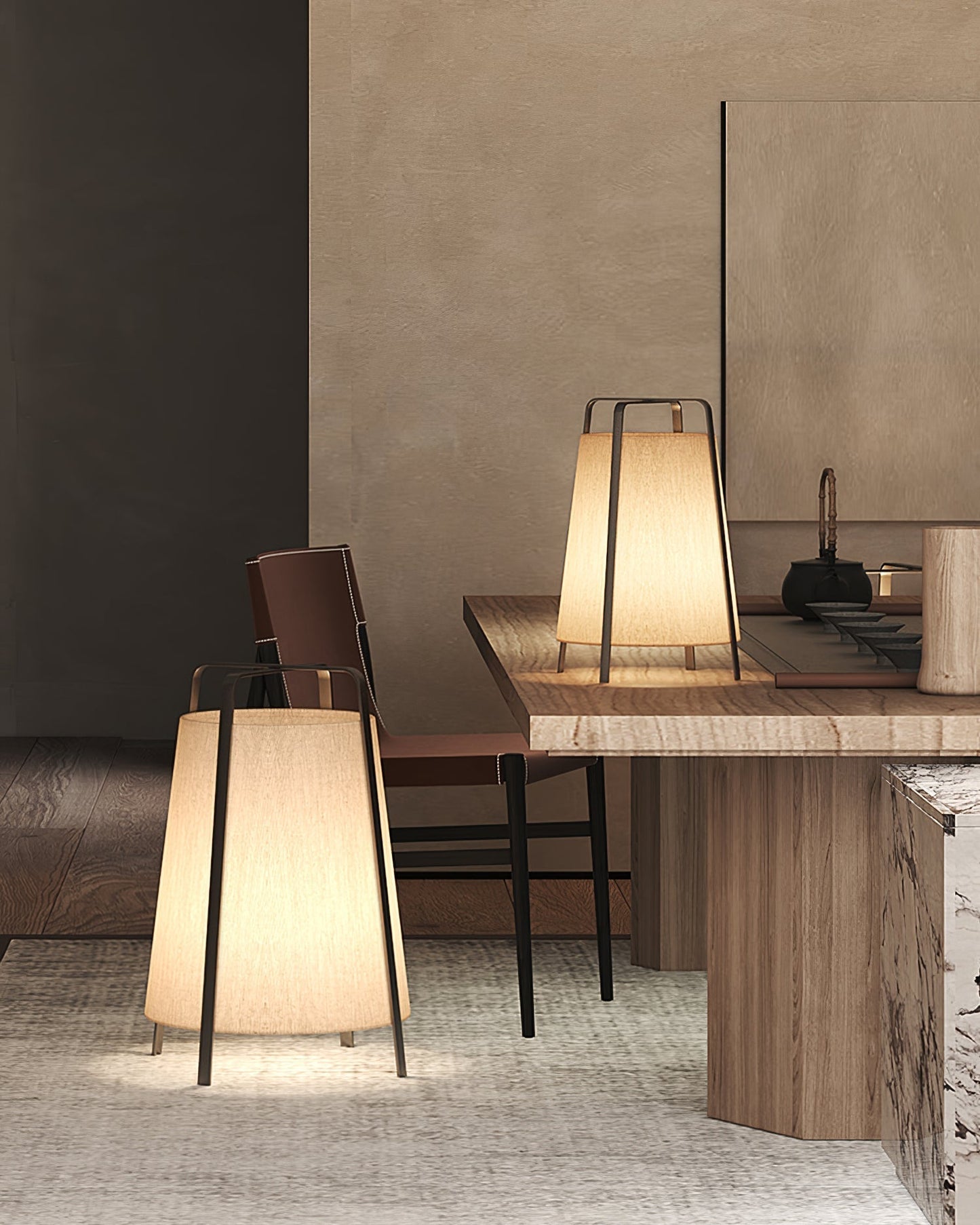 HikariLoom Table Lamp With Japanese Inspired Soft Glow