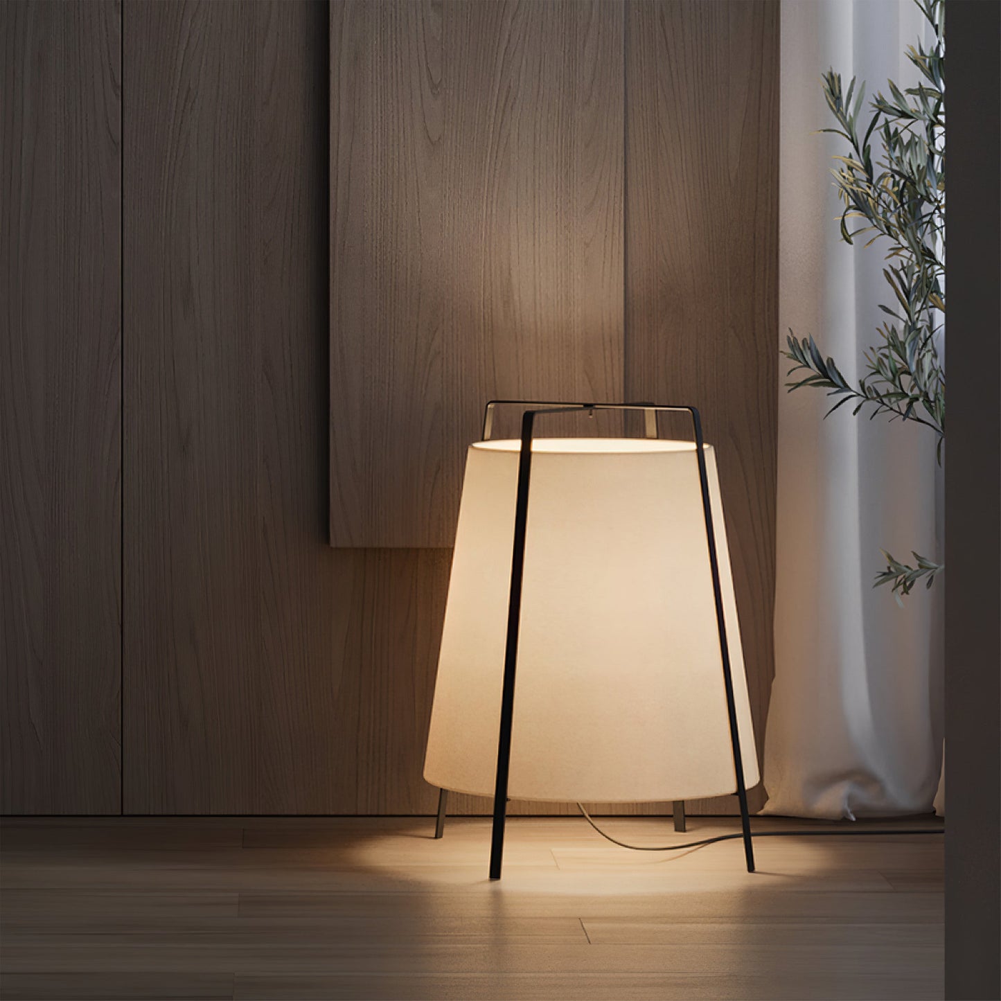 HikariLoom Table Lamp With Japanese Inspired Soft Glow