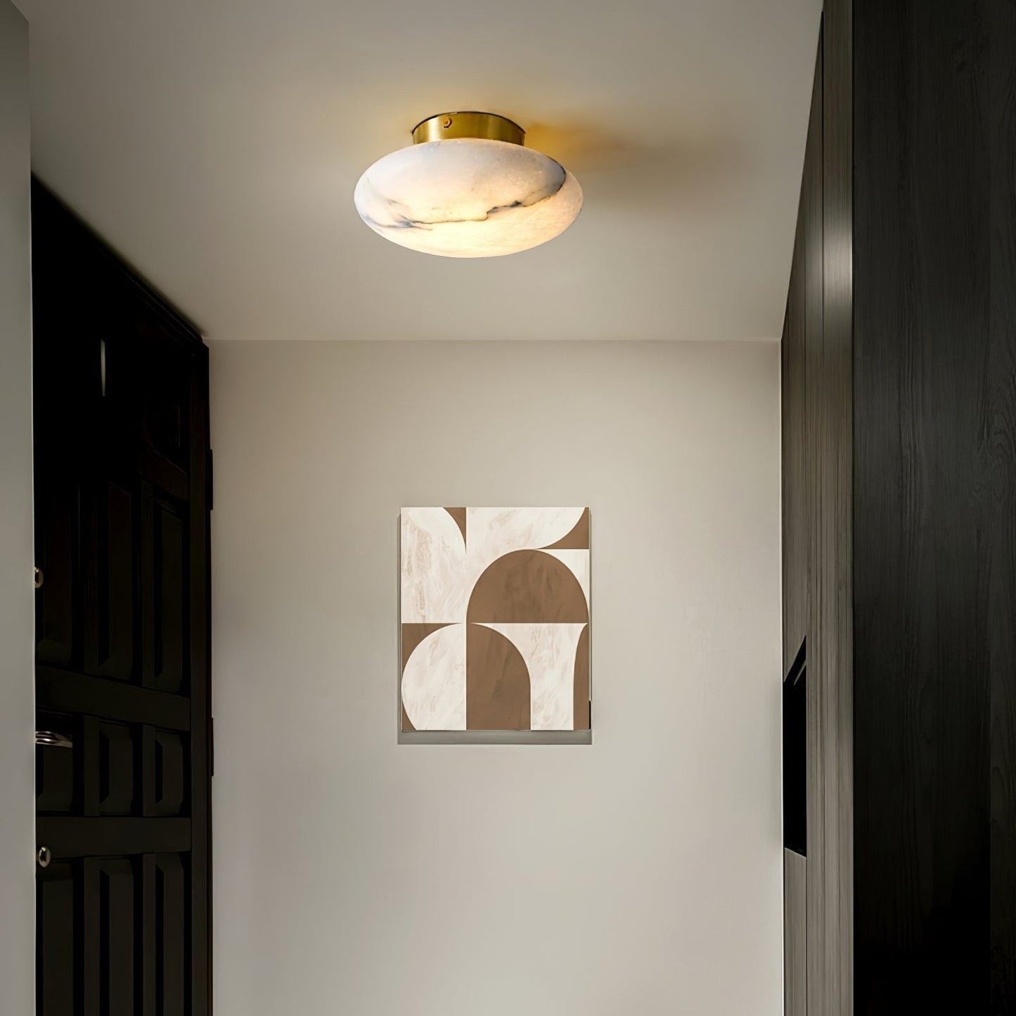 LioraGlow | Oval Alabaster Wall Sconce Soft Diffused Light