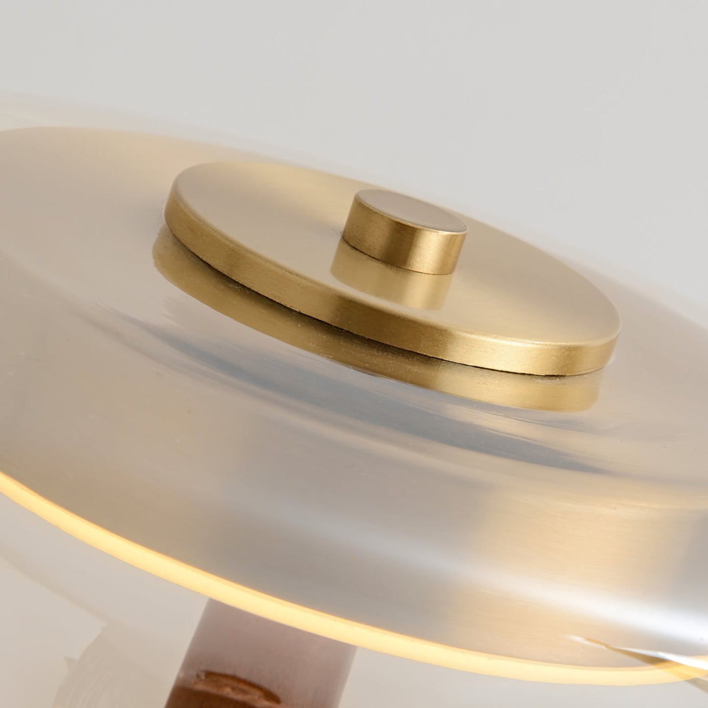 Averly | Wood & Brass LED Table Lamp For Ambient Lighting