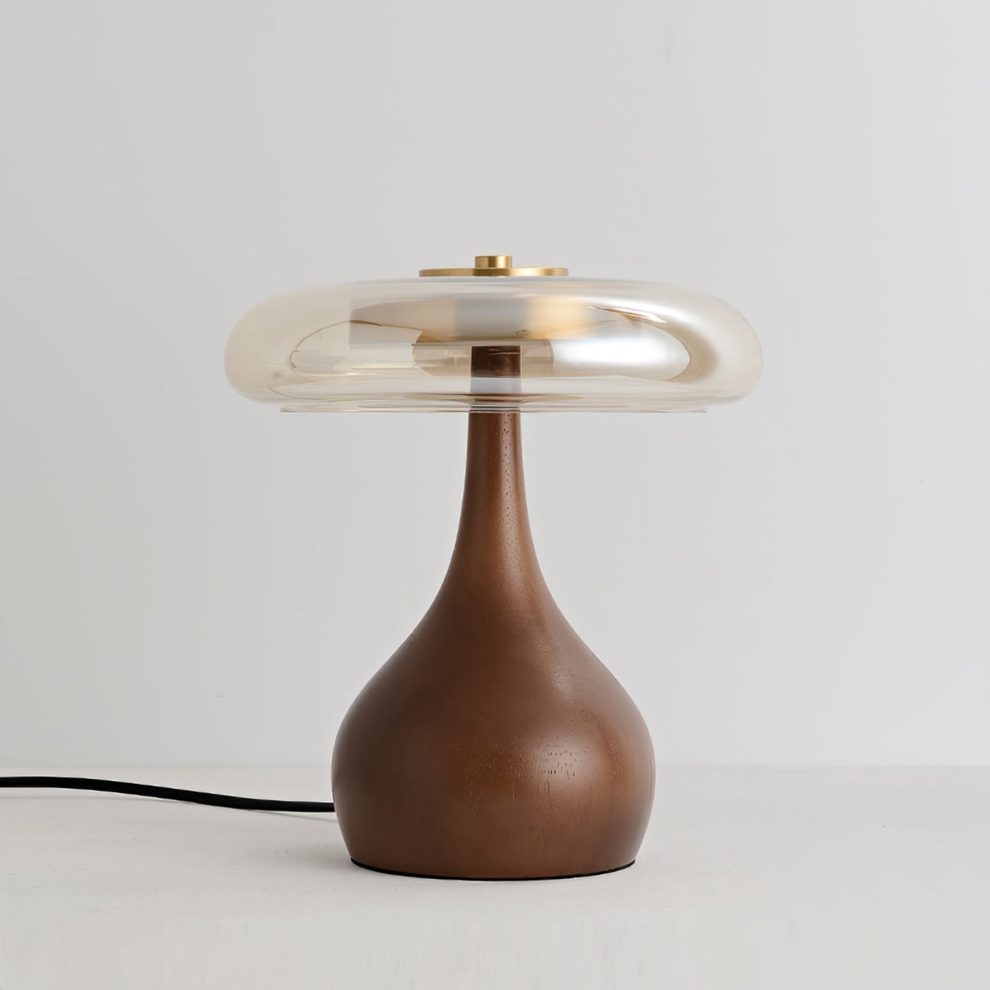 Averly | Wood & Brass LED Table Lamp For Ambient Lighting