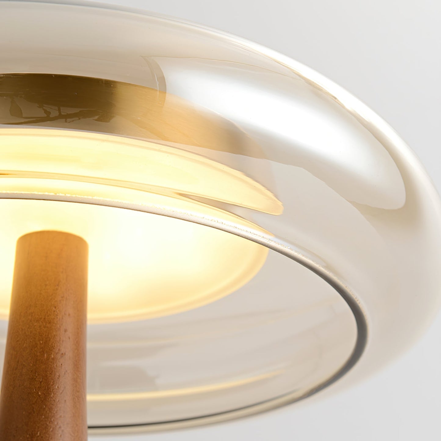 Averly | Wood & Brass LED Table Lamp For Ambient Lighting
