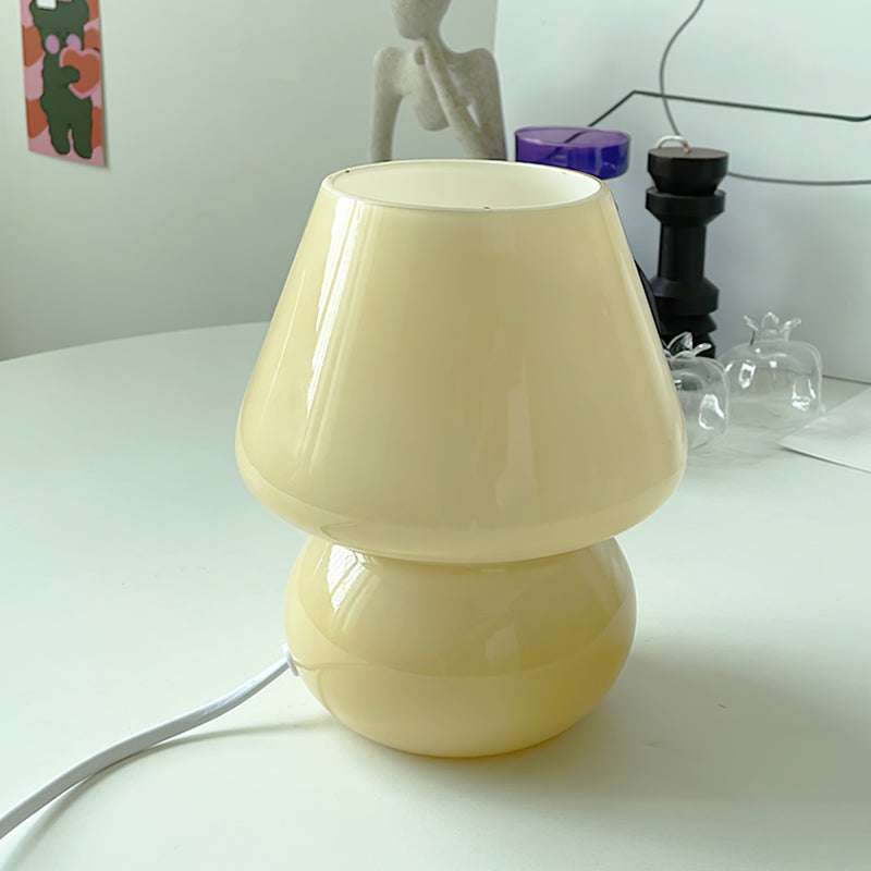 Caelora Crystal Table Lamp With Textured Glass Globe