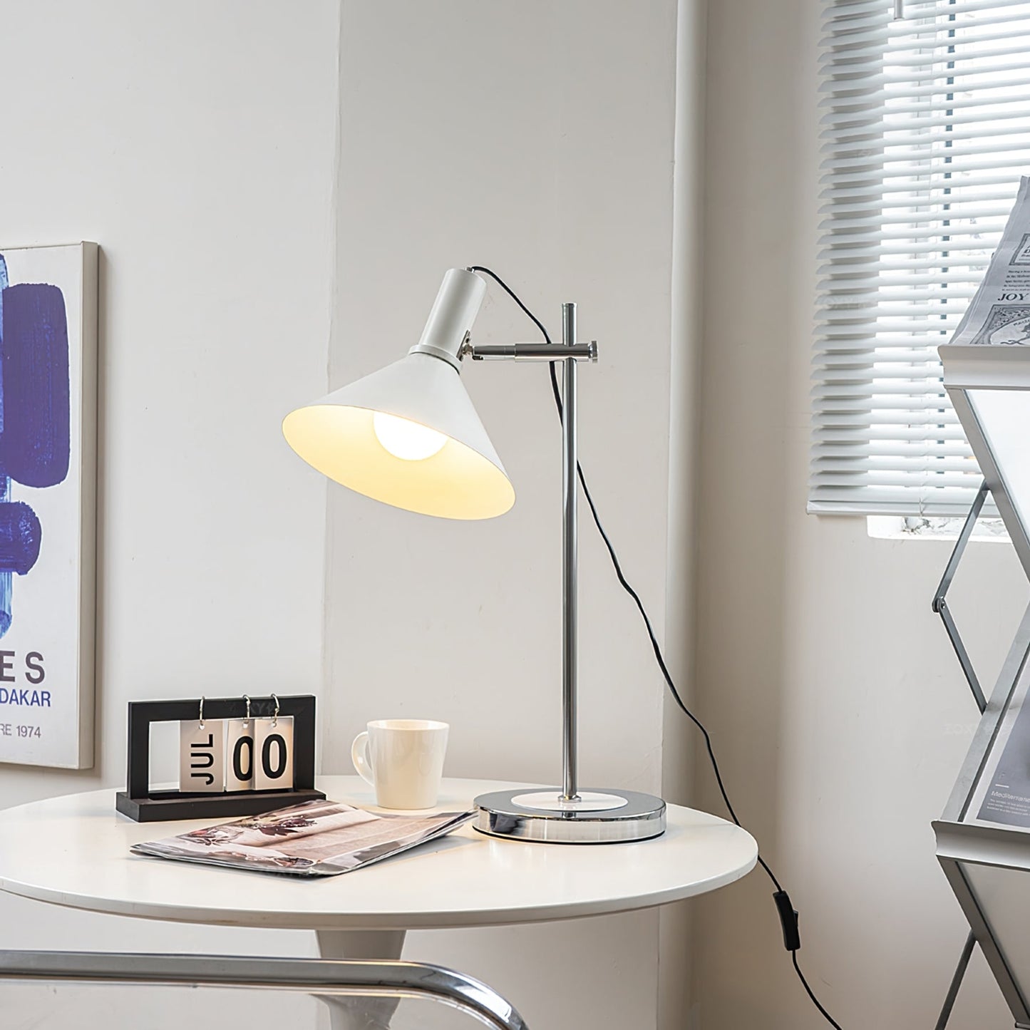 LumaVell Adjustable Shade Table Lamp | Modern Home Lighting