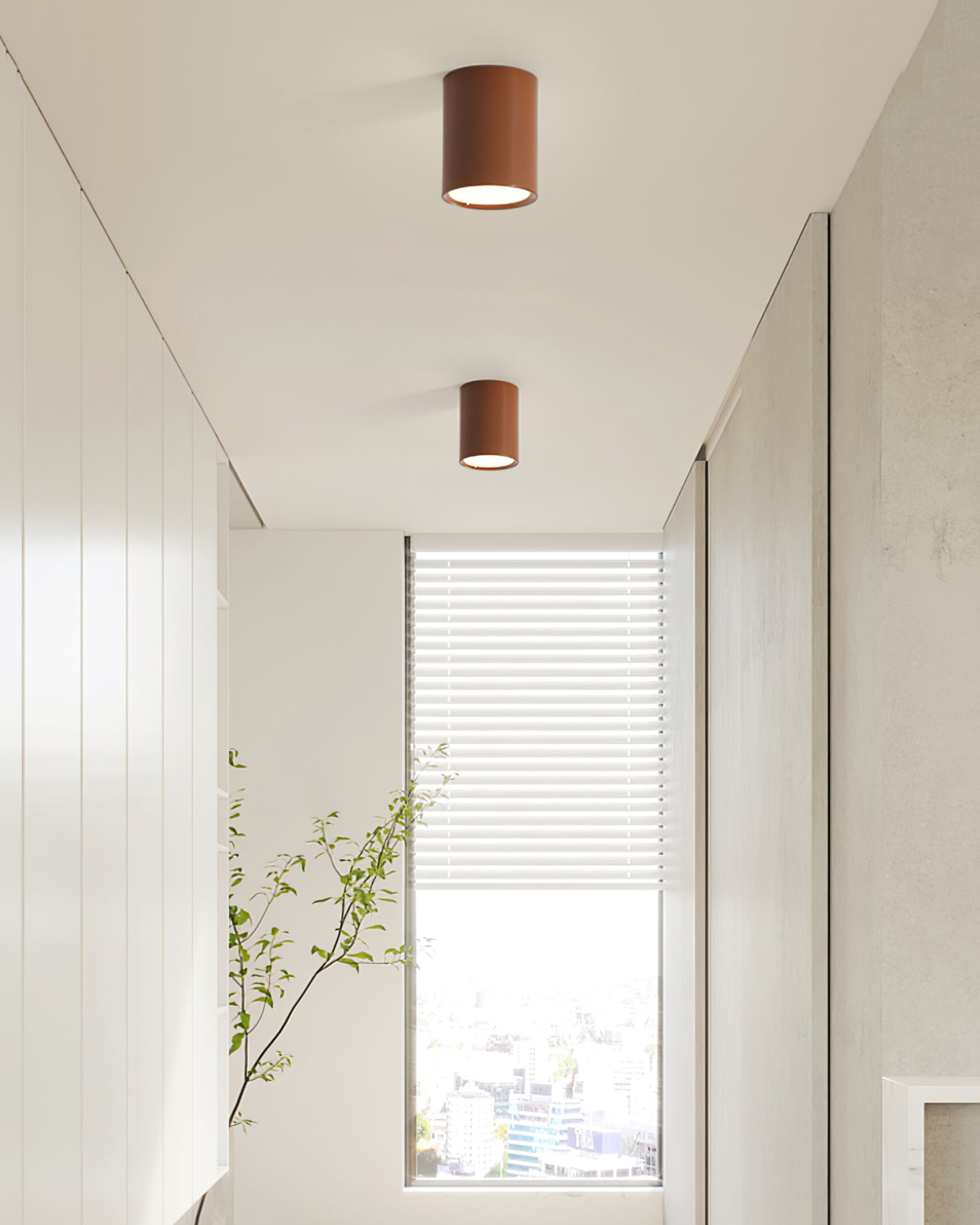 AveraGlow Modern Metal Ceiling Light With Gentle Glow