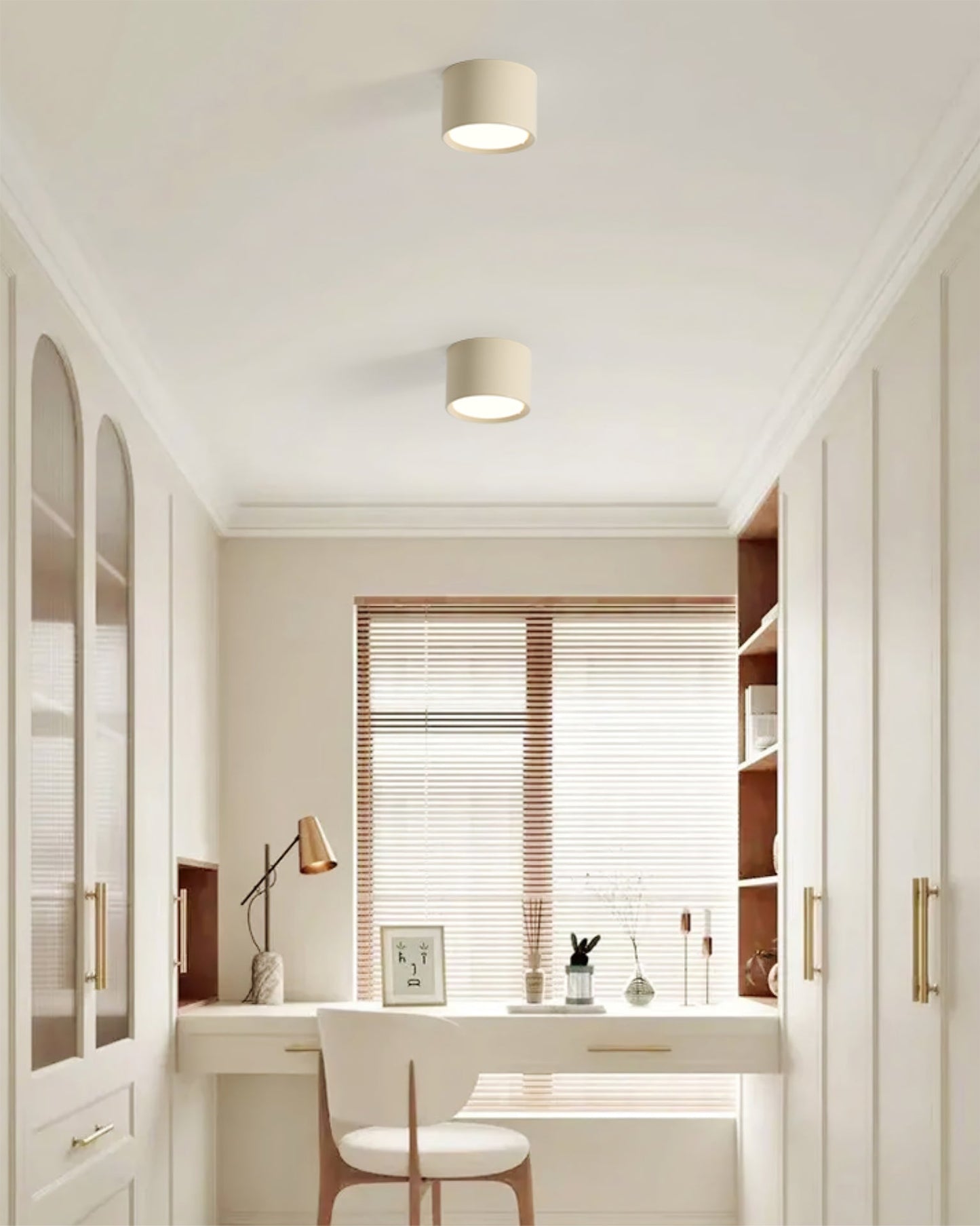AveraGlow Modern Metal Ceiling Light With Gentle Glow