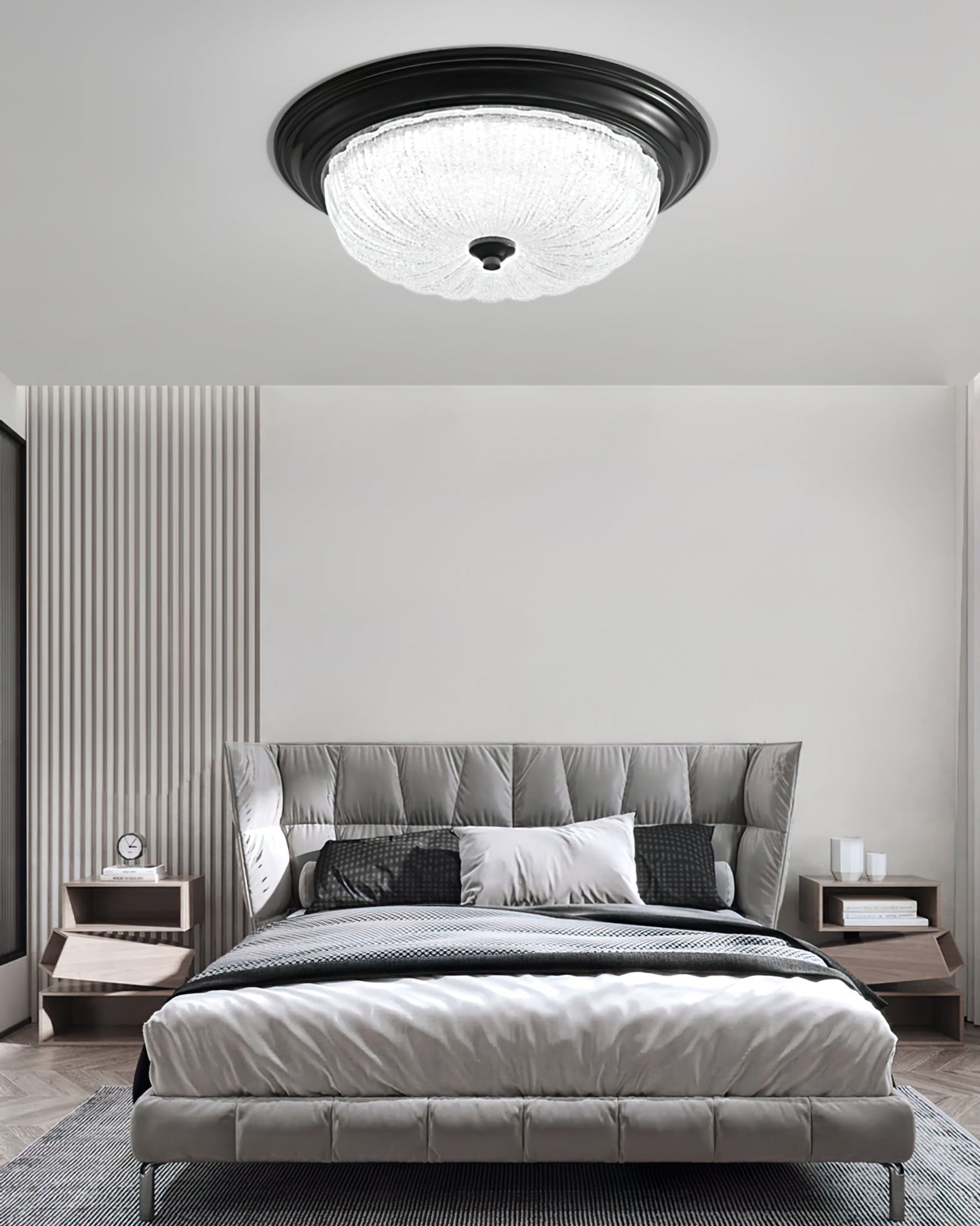 Lorian | Brass Finish Minimalist Ceiling Light, Warm Glow