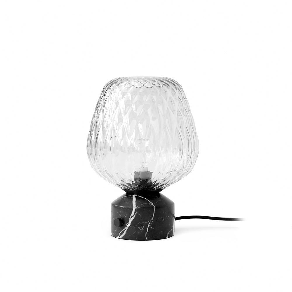 Luma Quilted Glass Table Lamp With Soft Marble Glow