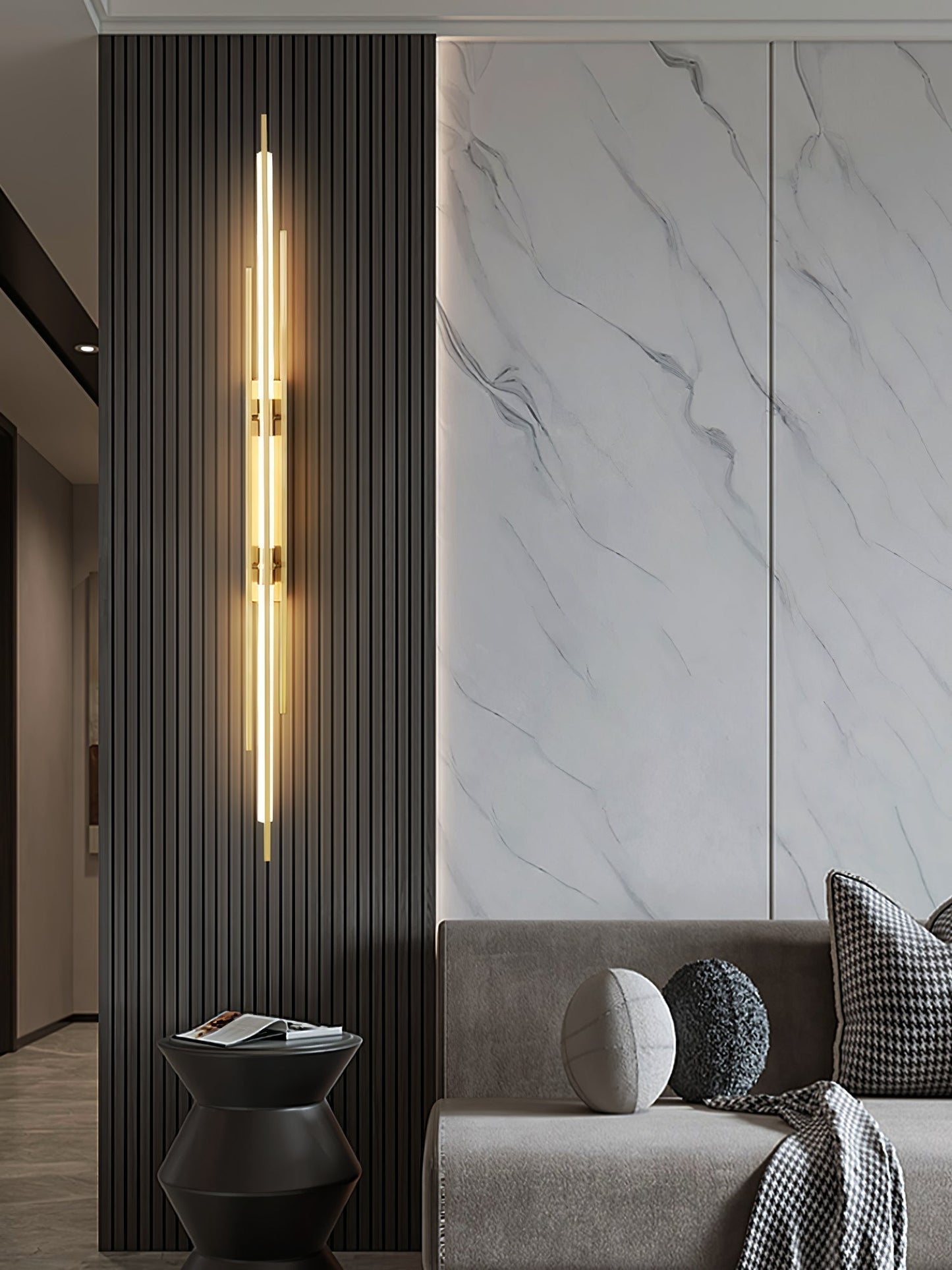 Aurelin | Opulent Gold Wall Sconce For Elegant Rooms