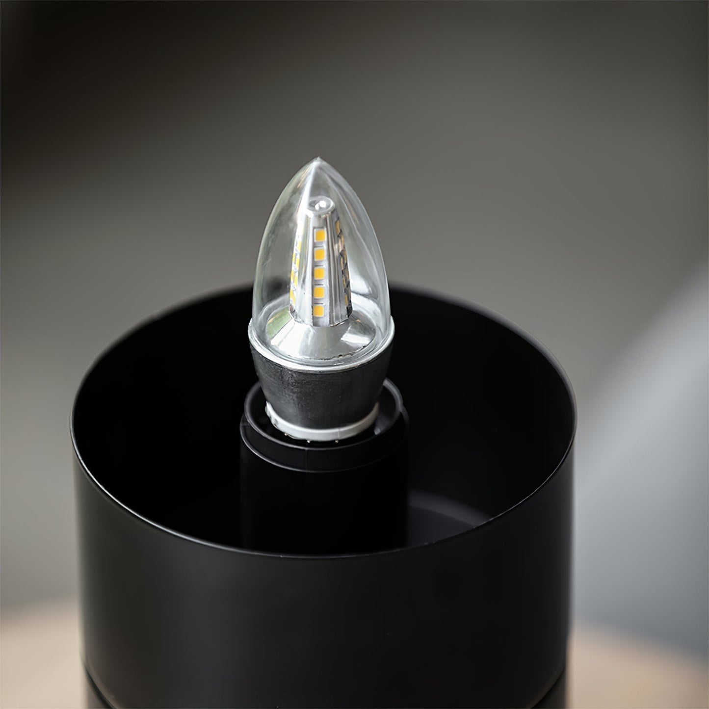 Aurelle Table Lamp With Black Marble Base And Frosted Glass