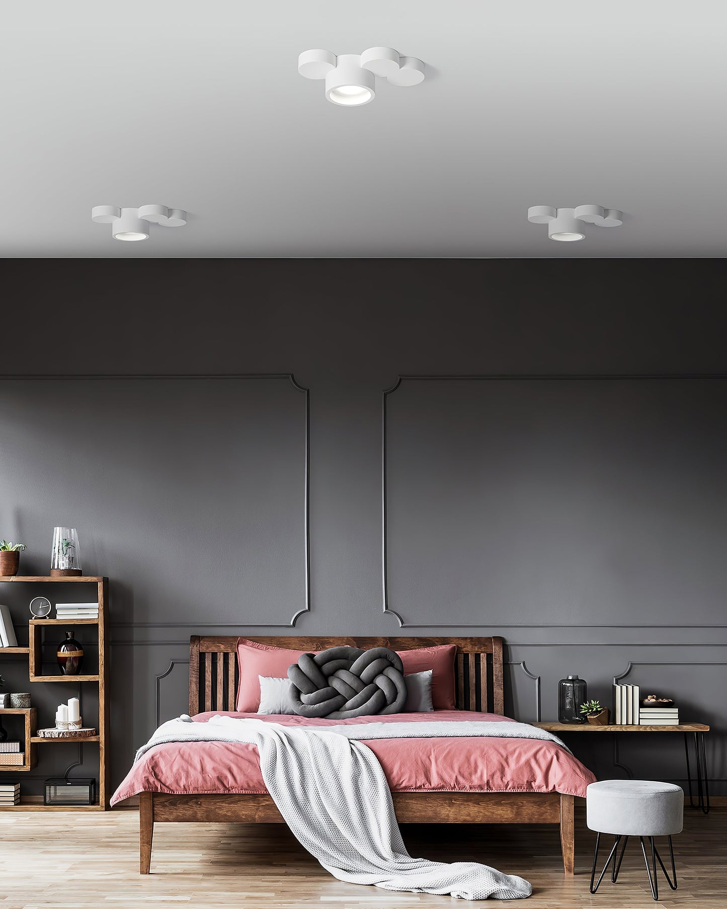 Lunara Paintable Round Ceiling Light For Modern Interiors