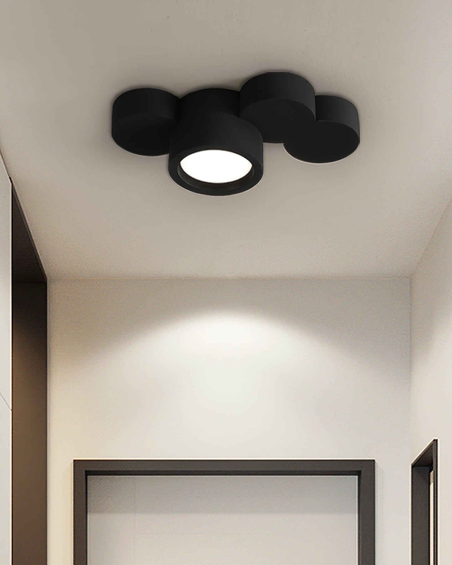Lunara Paintable Round Ceiling Light For Modern Interiors