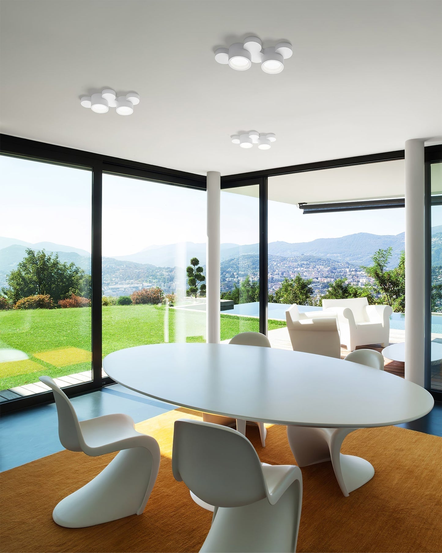 Lunara Paintable Round Ceiling Light For Modern Interiors