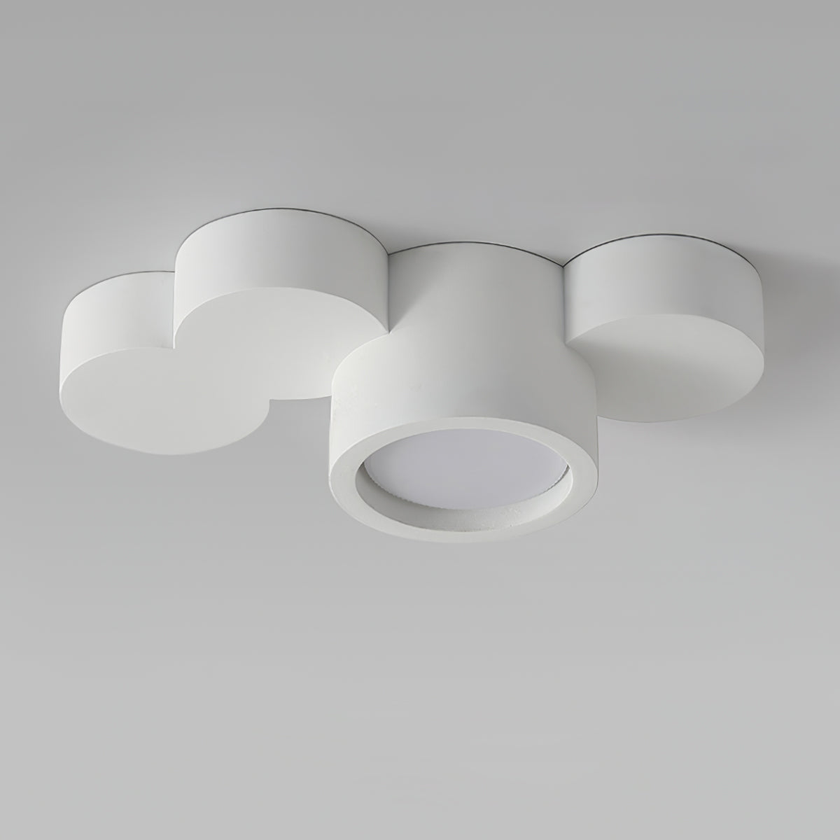 Lunara Paintable Round Ceiling Light For Modern Interiors