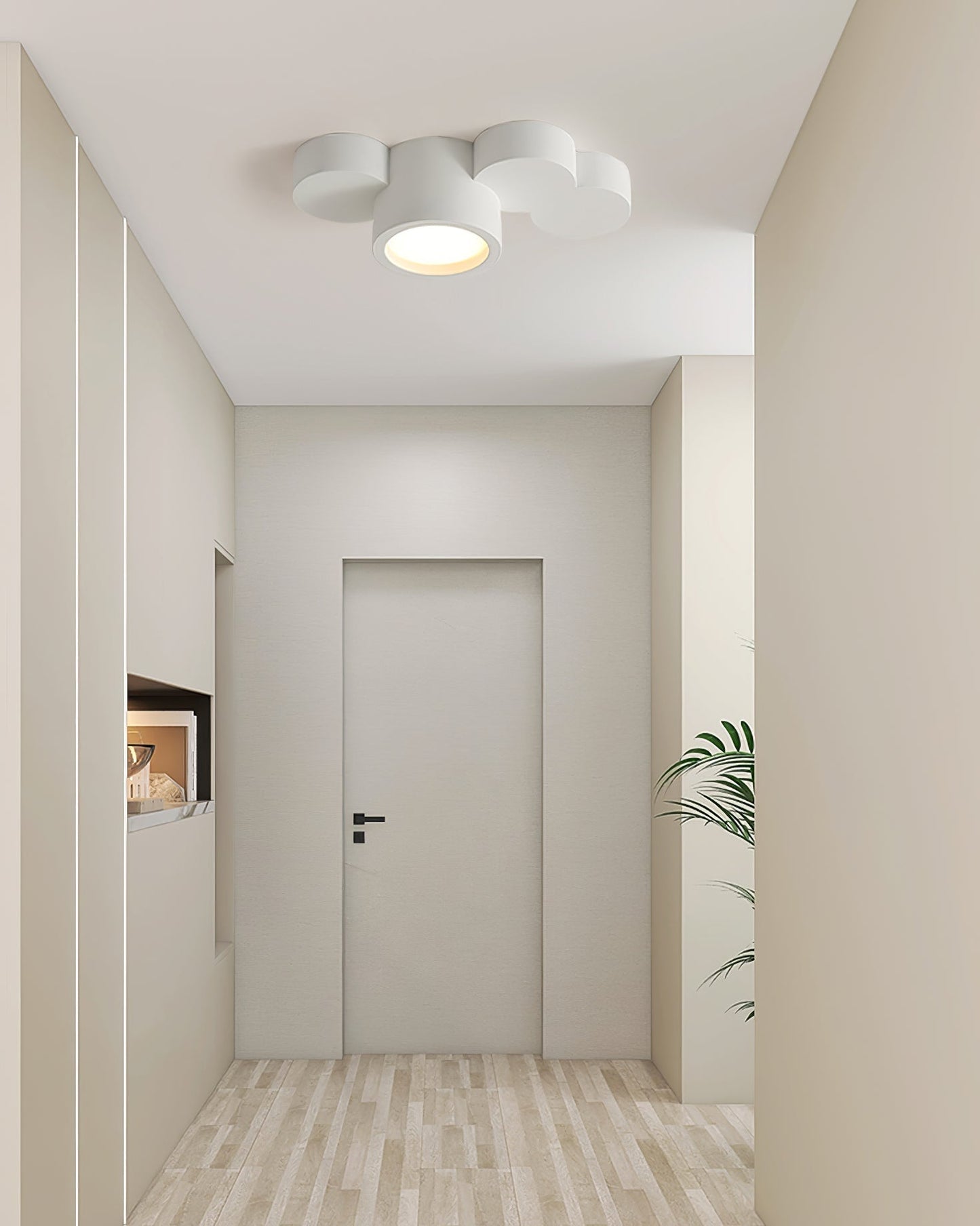 Lunara Paintable Round Ceiling Light For Modern Interiors