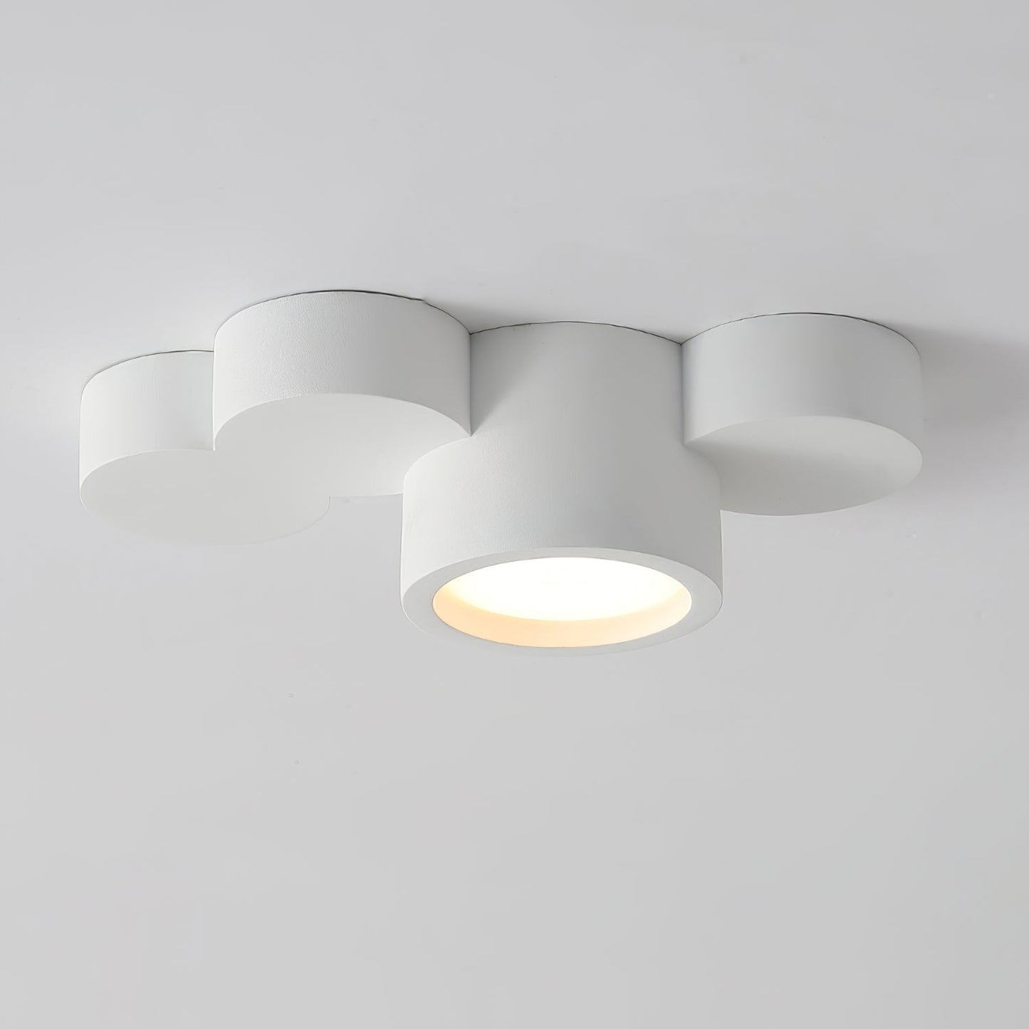 Lunara Paintable Round Ceiling Light For Modern Interiors