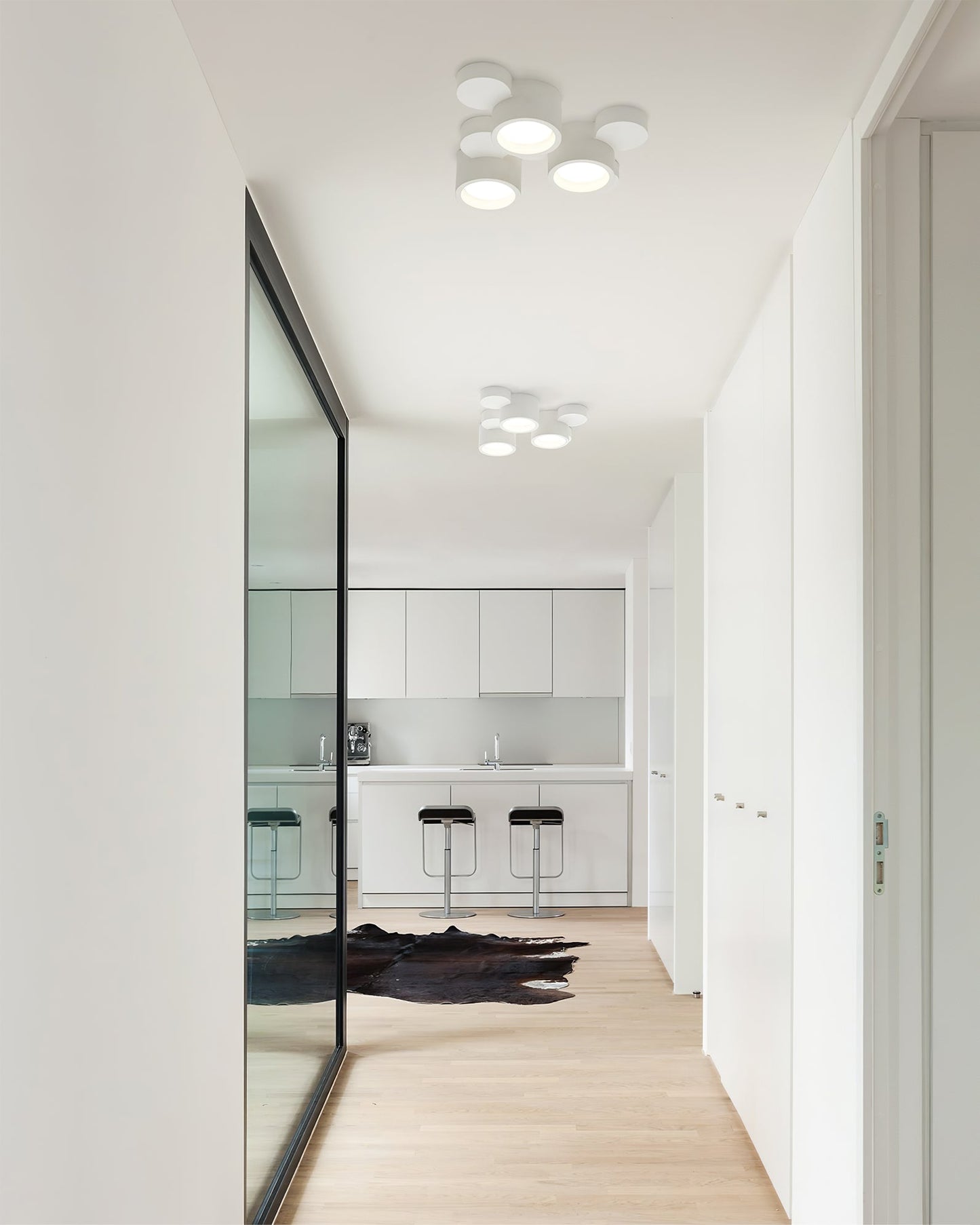 Lunara Paintable Round Ceiling Light For Modern Interiors