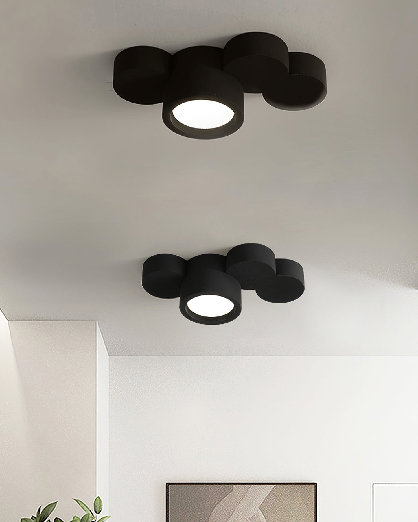 Lunara Paintable Round Ceiling Light For Modern Interiors