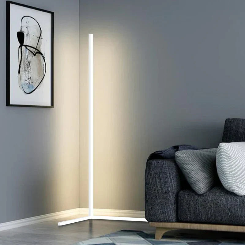 LumaEdge RGB Corner Lamp In Sleek Aluminum Ambient Light