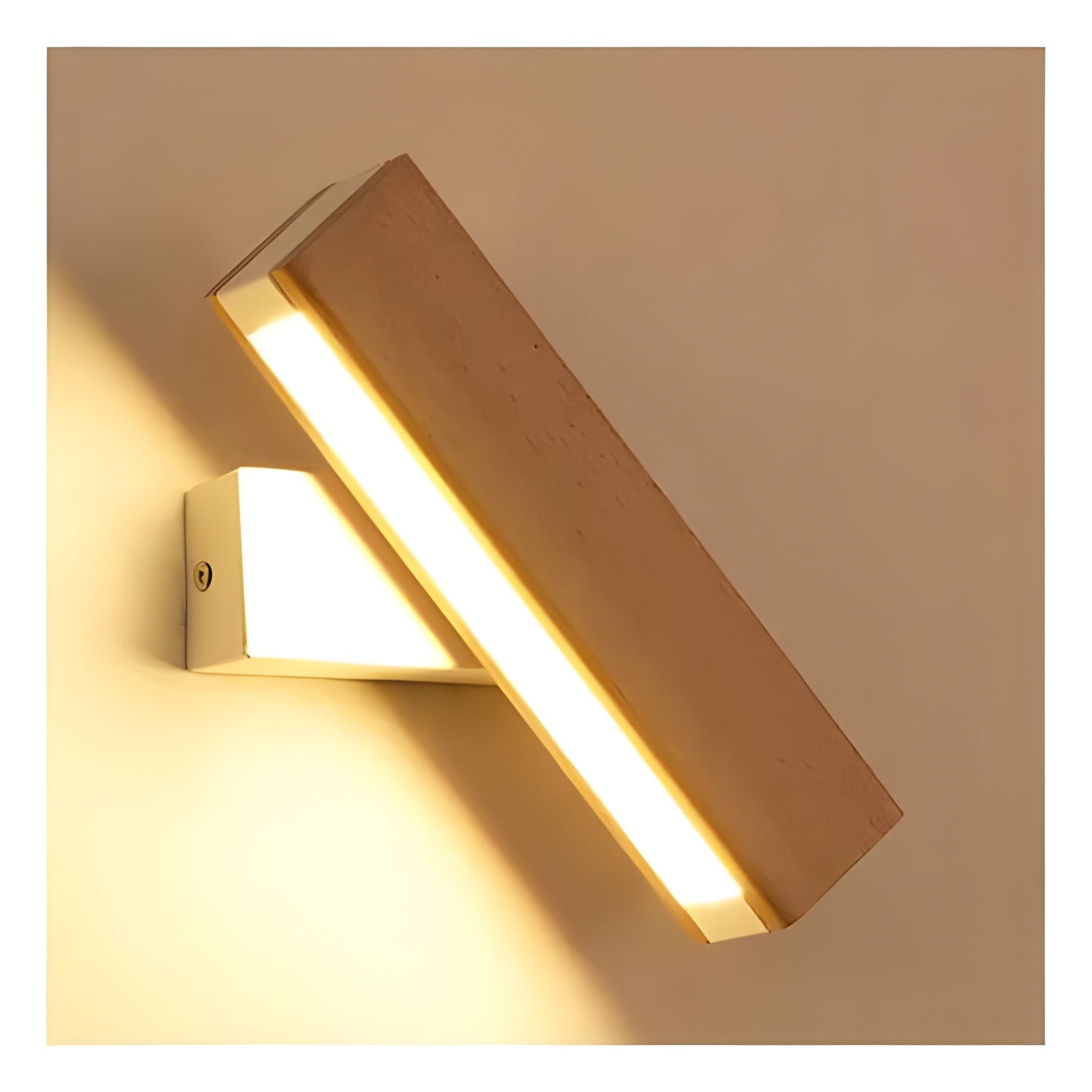 Alora Minimalist Scandinavian Warm LED Wood Wall Lamp