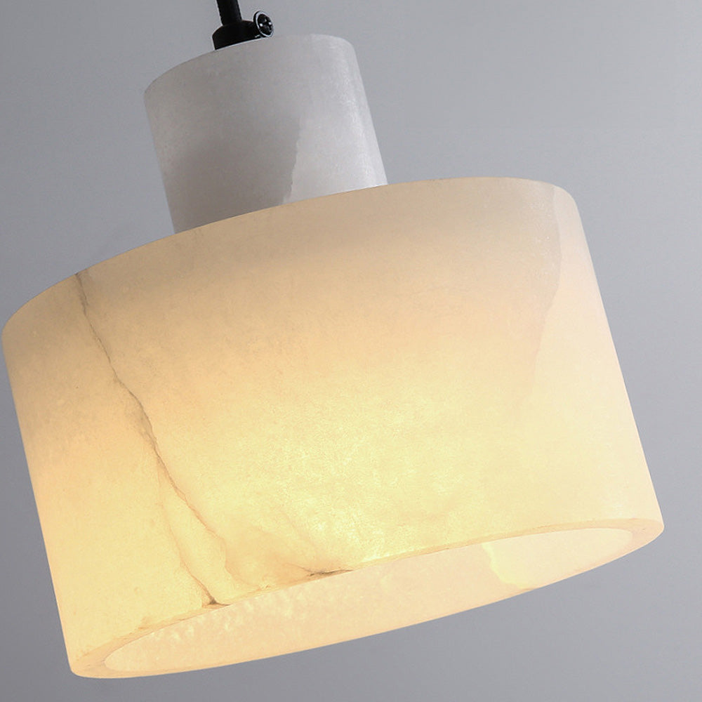 Nordell | White Marble Hanging Lamp in Scandinavian Style