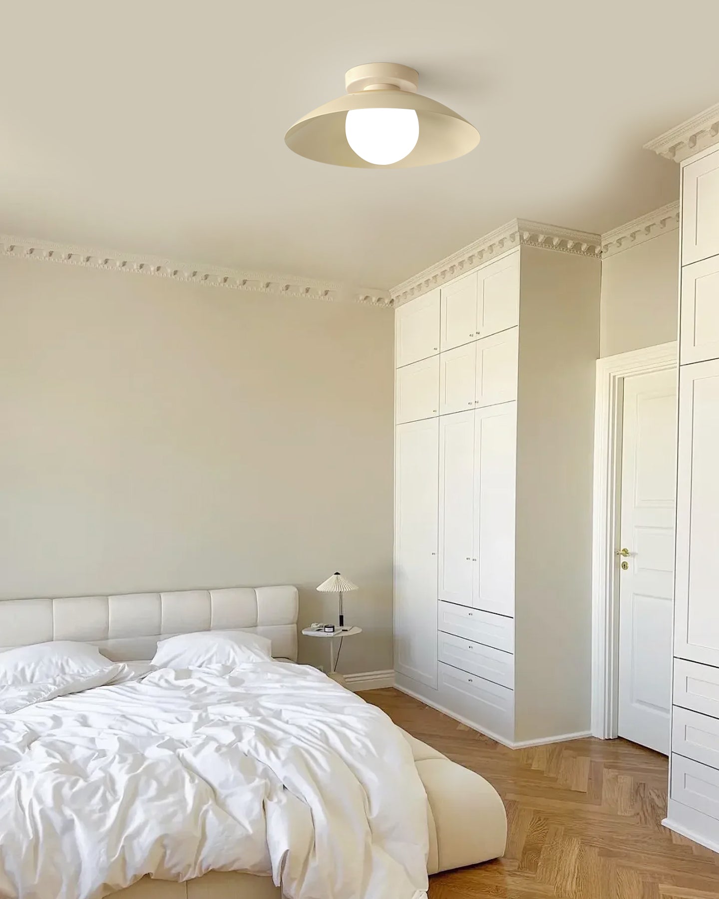 Nordelle Minimalist Ceiling Light With Diffused Glass Shade
