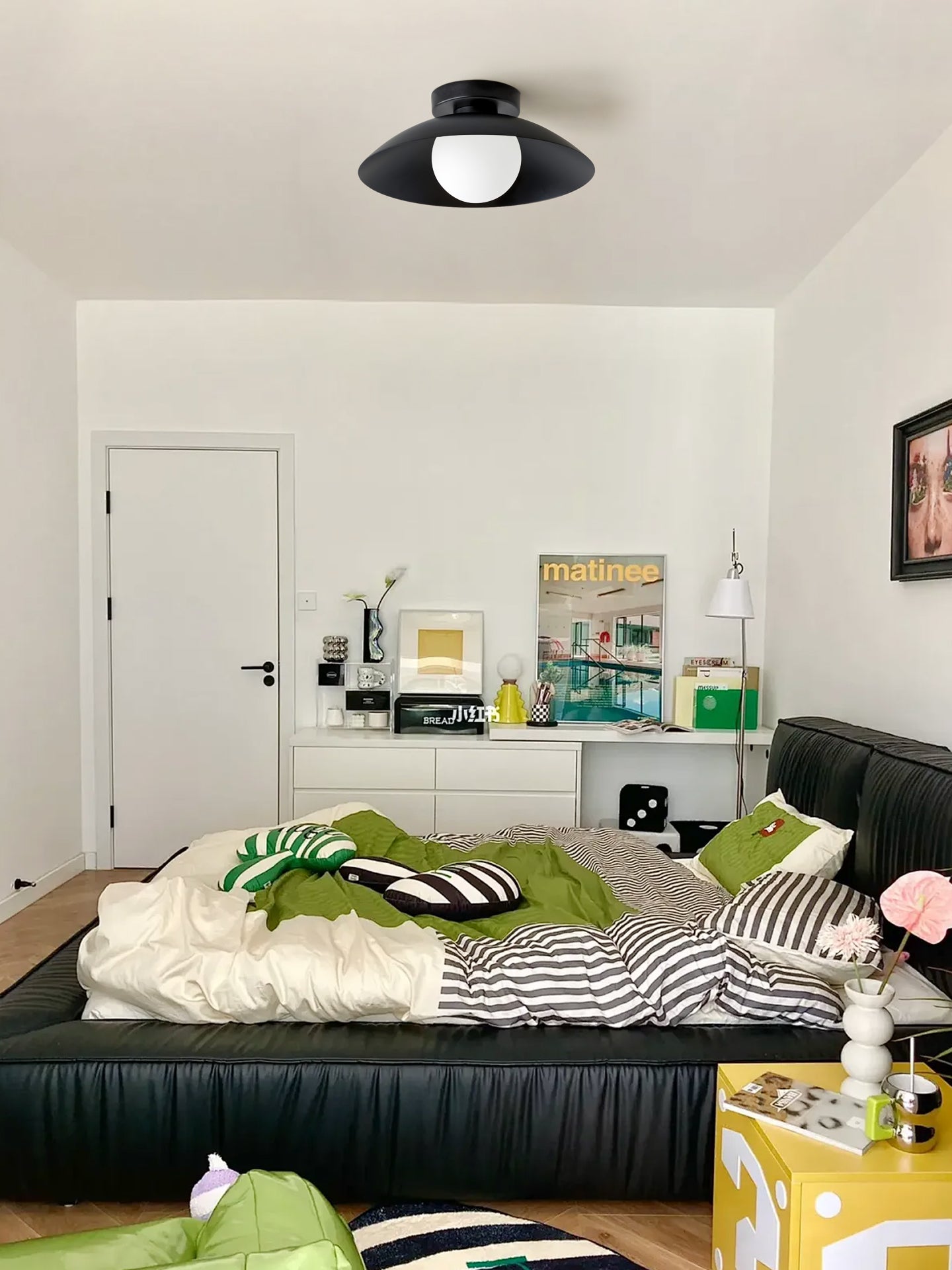 Nordelle Minimalist Ceiling Light With Diffused Glass Shade