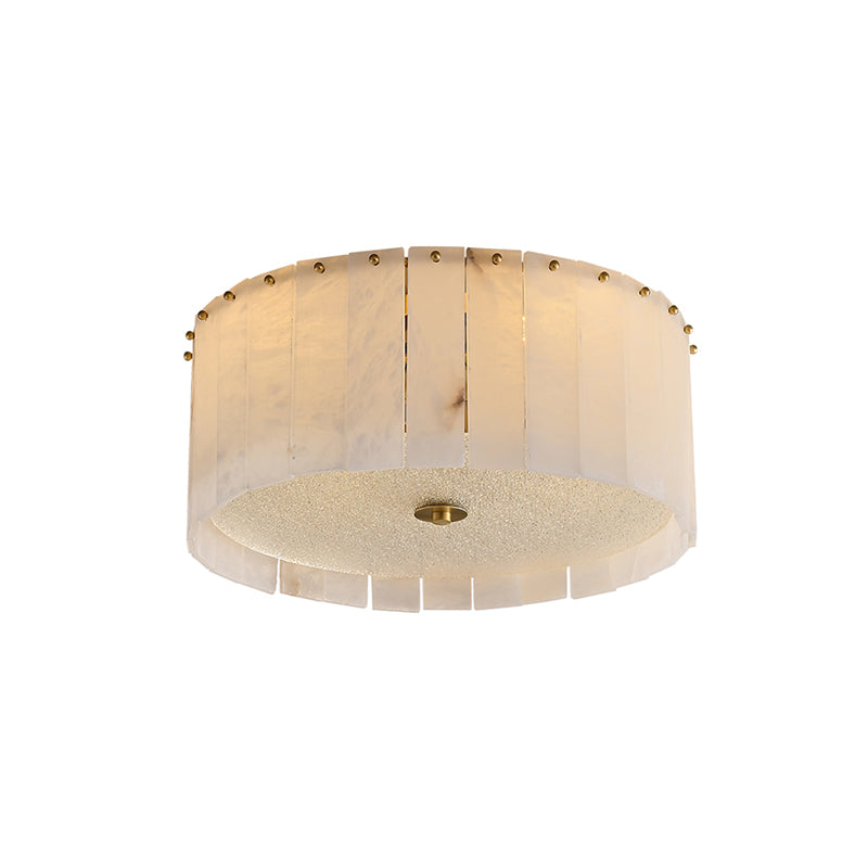 LumaAlba | Ceiling Lamp With Alabaster Panels and Brass