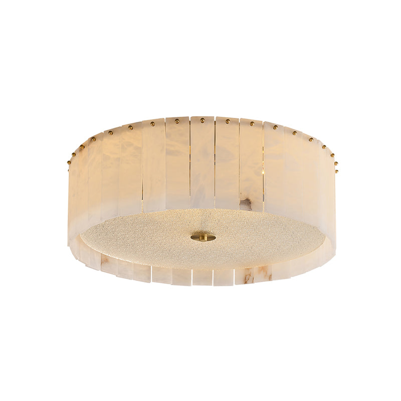LumaAlba | Ceiling Lamp With Alabaster Panels and Brass