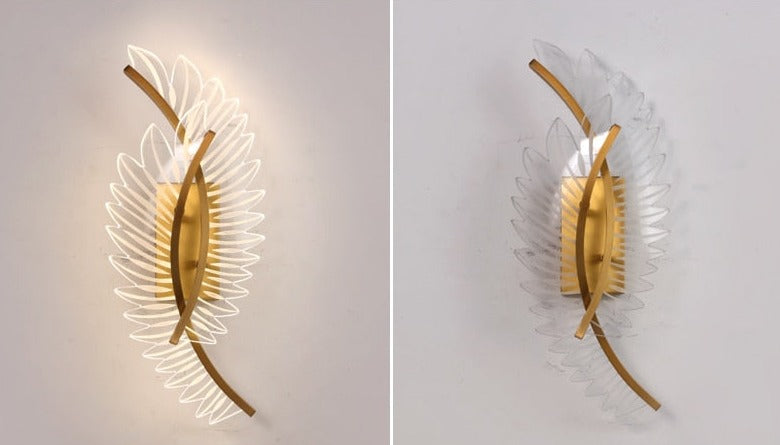 Seraphine | Golden Wing Wall Lamp For Home Accent Lighting