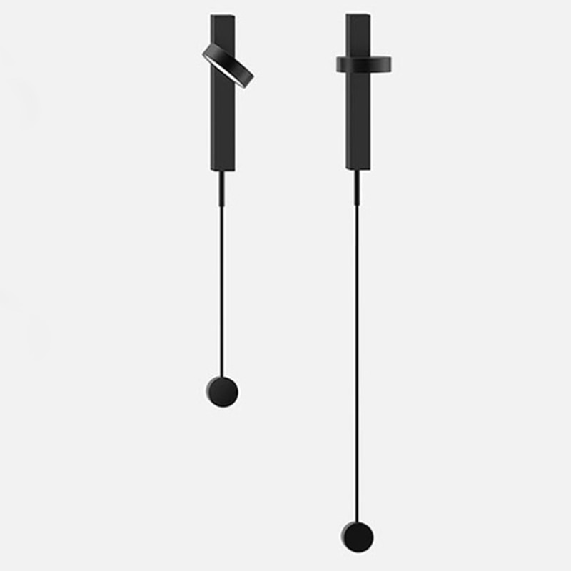 VeraLume | Sleek Black And Gold Wall Lamp For Living Rooms
